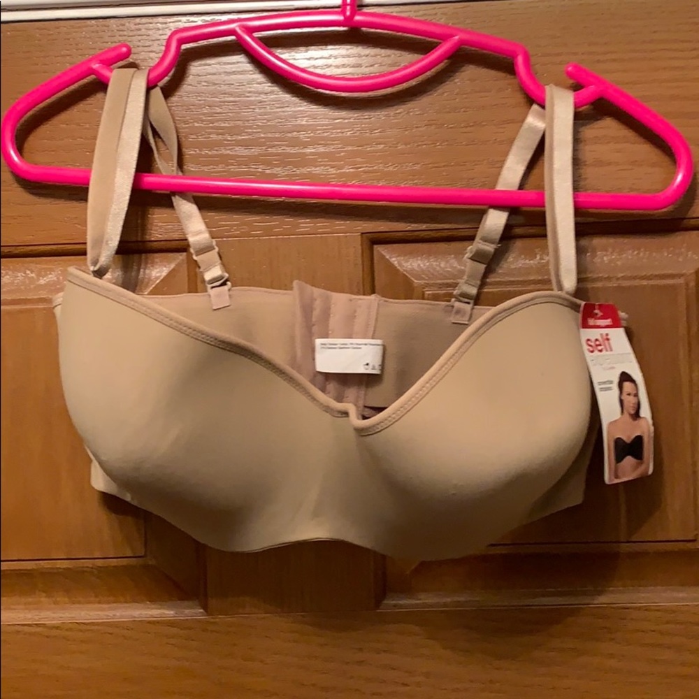 Nude strapless bra